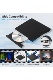 Resim TechTic DVD Yazıcı Cd Okuyucu Harici Dvdrw USB 3.0 Harici 
