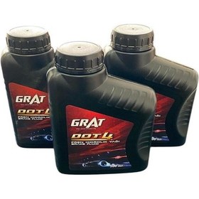 Resim 3'lü Grat Fren Hidrolik Yağı Dot 4 500mlgrt-600004 