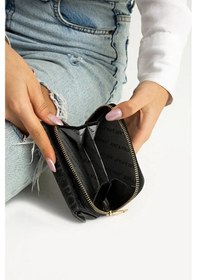 Resim Just Polo Kadın Bol Kartlık Ve Kağıt Para Bölmeli Bölmeli Fermuarlı & Kapaklı Cüzdan Shopper Siyah 