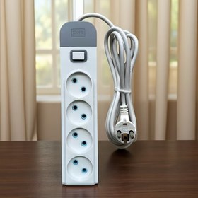 Resim Ev Çok Portlu Priz, Avrupa Tipi Soket, 2m, 3m & 5m Kablolu 4-Çıkışlı Fiş 