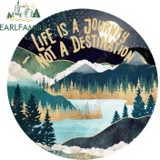 Resim Wenchang Shop C YT-188490 Hayat Bir Yolculuktur Dağ Buzdolabı Araba Stickerları Tampon Dizüstü Buzdolabı Van Grafikleri Için 13CM x 12.7cm Boyutunda (Yurt Dışından) 