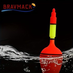 Resim 5 Adet Büyük Plastik Balıkçılık Şamandıraları - Parlak Kırmızı ve Sarı Siyah Çizgili, Dayanıklı Deniz Kamışı Şamandıralar için Karışık Renkler, Deniz Balıkçılığı Ekipmanı | Canlı Şamandıra Tasarımı | Sağlam Plastik 