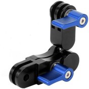 Resim Yükseltme Vidası Mavi-360 Kol Sihirli El Uzatma Adaptörü Döner Eklem Kask Tripod Dağı Cnc Gopro Hero 9 8 7 5 Djı Osmo Eylem Kamera Acc 