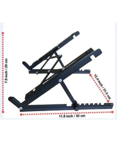 Resim Yumer Katlanabilir, Çelik Laptop Standı Soğutucu Yükseltici Notebook/Dizüstü/Tablet, Tüm Ekranlarla Uyumlu 