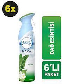 Resim Febreze Hava Ferahlatıcı Sprey Oda Kokusu Dağ Esintisi 300 ml 6'lı Paket 