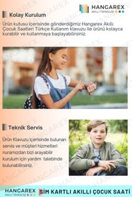 Resim WIKI Çocuk Konum Takipli Sim Kart Girişli Lbs Ve Sos Özellikli Akıllı Saat 