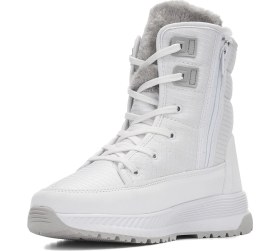 Resim İmershoes Günlük Kadın Kar Botu Kürklü Bağcıklı Fermuarlı Rahat Yüksek Kalın Tırtıklı Taban Bootie 815 
