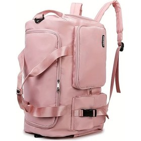 Resim Maxaccess Pembe Çok Amaçlı Büyük Kapasiteli Sırt Çantası Seyahat Spor Yoga Pembe 