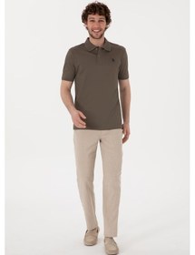 Resim U.S. Polo Assn. Erkek Taş Slim Fit Kanvas Pantolon 50309113-VR049 