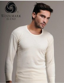 Resim Hasyün Erkek %75 Yün Uzun Kollu Fanila Atlet İçlik 102e - 1 Adet Ekru 