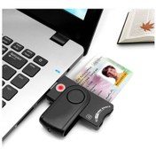 Resim Rocketek Scr10 Usb2.0 Akıllı Kart / Sd / Tf / M2 / Ms / Sım Kart Okuyucu 
