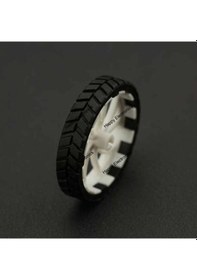 Resim Dfrobot 2 Adet Çifti N20 Abs Kauçuk Tekerlek 43X9 MM 