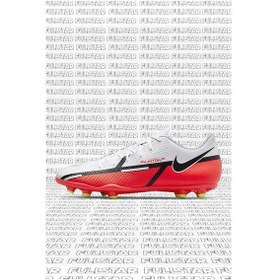Resim Nike Phantom G. T. 2 Club F. G. / M. G. Unisex Soccer Shoes Beyaz Kırmızı Krampon Kırmızı 