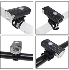 Resim Modlu Su Geçirmez LED Bisiklet Scooter Ön Far Lamba Işık Bisiklet Scooter Farı USB Şarjlı 