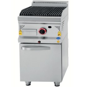 Resim CSA Inox CSA Karacasan 900 Seri Dolaplı 40 cm Doğalgazlı Lavataş Döküm Izgara 40x90x85Cm 