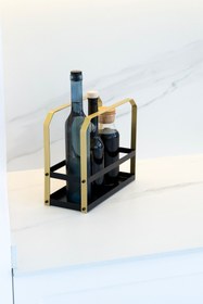 Resim Rarart Concept Siyah & Gold Metal Yağdanlık- Çok Amaçlı Düzenleyici - Olia 