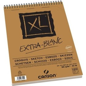 Resim Canson Xl Ekstra Beyaz Eskiz Defteri 90 G A4 100 Sayfa 