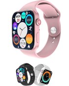 Resim General Mobile Gm 10 Uyumlu Konuşma Özellikli Akıllı Saat Watch Series 7 Tüm Modlar Aktif Pembe 