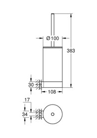 Resim Grohe Selection Tuvalet Fırçası Seti - 41076gn0 Diğer 
