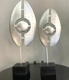 Resim 2 Li Göz Biblo Heykel Özel Tasarım Obje GÜMÜŞ 