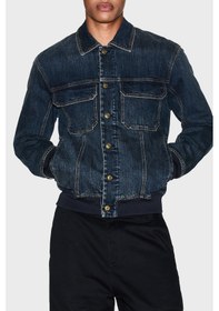 Resim Armani Exchange Erkek Kot Ceket Xm001955 Af15833 Mb001 Lacivert Lacivert 