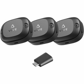 Resim HTC Vive Ultimate Tracker 3 Paket + Dongle - VR için Tam Vücut Takibi 