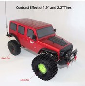 Resim Geekyou 1/10 Kaya Tırmanış Araçları İçin Dayanıklı Kauçuk Lastik Seti - 4'lü Paket 