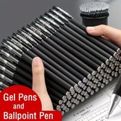 Resim 23 adet Nötr ve Tükenmez Kalem Seti, Siyah Mavi Kırmızı Yedek Tükenmez Kalem Mermi Ucu 0.5mm Okul ve Ofis Kırtasiye Seti, Okula Dönüş Kawaii Aksesuar Kırtasiye 