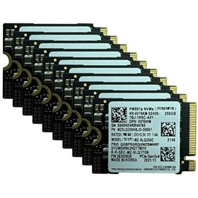 Resim PM991A MZ9LQ256HBJD-00BD1-10 256 GB 10'lu M.2 NVMe SSD 