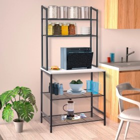 Resim Retodesign Beyaz Mutfak Bangosu , Çok Amaçlı Raf 1750s 