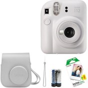 Resim Fujifilm Instax Mini 12 Fotoğraf Makinesi + Askı + Pil + Çanta + 20'li Film 
