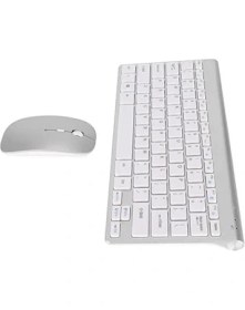 Resim Torima Akıllı Kablosuz Klavye Mouse Seti Beyaz 10 Metre Kablosuz Menzil Ev Ofis Kullanımı 