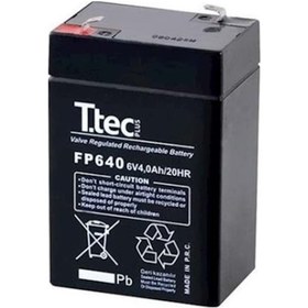 Resim Ttec 6 Volt 4 Amper Bakımsız Kuru Akü- 6v 4 Ah N11.20310 