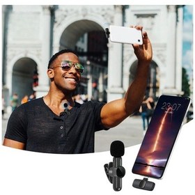 Resim Bucuks Type C Uyumlu İphone Dönüştürücülü Kablosuz Yaka Mikrofonu Android Ve İphone Uyumlu Mini Mikrofon Renkli 