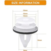 Resim Reedark Bmw E46 E53 E90 İçin 50 Adet Plastik Araç Klipsi - Sağlam Ve Titreşim Önleyici Otomobil Panel Bağlantı Elemanları 