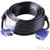 Resim Qport VGA20 15 Pin Filtreli 20 M Erkek Erkek Monitör Kablo (Q-VGA20) 