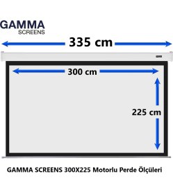 Resim Gamma Screens 300x225 Motorlu Projeksiyon Perdesi 