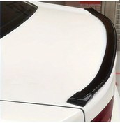 Resim Meridiangoods 4.9ft Karbon Fiber Bagaj Spoileri Kolay Montaj Siyah Drilsiz Universal Araç Spoiler 