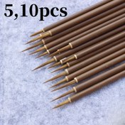 Resim 5,10 adet, Çince Boyama Uygulaması için Kurt Bıçağı Çizim Fırçası, Çizgi Çizmek için Küçük Saç Fırçası, DIY Boyama Küçük Kalem. 