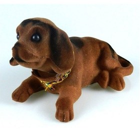 Resim Kahverengi Kafa Sallayan Köpek Araç Içi Aksesuar 17x9x7 Cm 