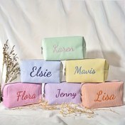 Resim Benzersiz Çizgili Seyahat Tuvalet Çantası Fermuarlı - Kişiselleştirilmiş İsim Nakış, Dayanıklı Polyester Kozmetik Organizatör Seyahat, Okul, Yurt veya Ev Kullanımı için | Eğlenceli Tasarım, Taşınabilir Makyaj Çantası Güvenli Fermuar Kapatma, Tuvalet Seyahat Çantası, Yurt Odası Gereksinimleri, Eğlenceli Tasarım, Sağlam Fermuar Kapatma, Kişiselleştirilmiş Makyaj Çantası, Makyaj Çantası, Makyaj Çantası, Nakışlı Çanta 