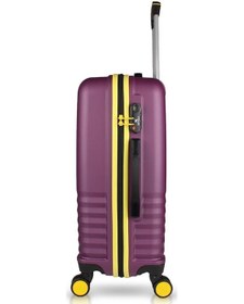 Resim My Valice Puzzle Abs Kabin Ve Orta Boy Mürdüm 2'li Valiz Seti Mürdüm 