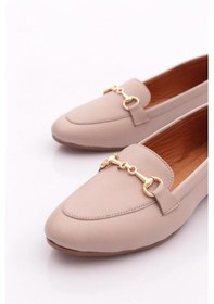 Resim Dgn 102 Kadin Metal Aksesuarli Zenne Loafer Gümüş 