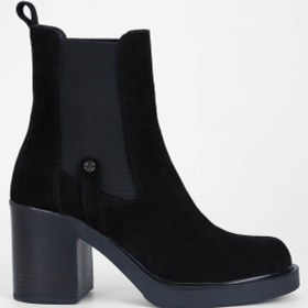 Resim Tamer Tanca Kadın Hakiki Deri Siyah Süet Casual Bot 231 2042 Bn Bot Sk23/24 Sıyah Suet 