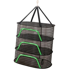 Resim Suntek Açık Asılı Kurutma Ağı Çay Sofra Üç-katman 