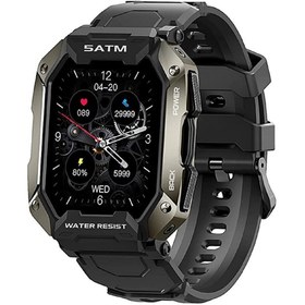 Resim Şıktek Tank Watch M1 Pro Kaya Sağlamlığında Akıllı Saat Sporcu, Izci-dağcı-askeri Saat, Su Geçirmez+kordon 