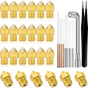 Resim Shuai Yan 37 Adet 3D Yazıcı Nozulları Mk8 Nozul 0.2,0.3,0.4,0.5,0.6,0.8,1.0mm Extruder Baskı Kafası Creality Cr-10 Ender 3 5 (Yurt Dışından) 