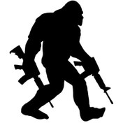 Resim Genel Markalar Siahlı Goril Sticker 20 X 24 Cm 