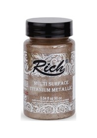 Resim Rich Multi Surface Titanium Metalik Boya 90 Cc. N 2508 Antik Bej N11.1388 