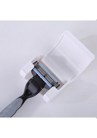 Resim Yifomall Banyo İçin Pratik Beyaz Plastik Tıraş Bıçağı Askısı - Kolay Montaj, Suya Dayanıklı, Her Türlü Makineye Uygun 